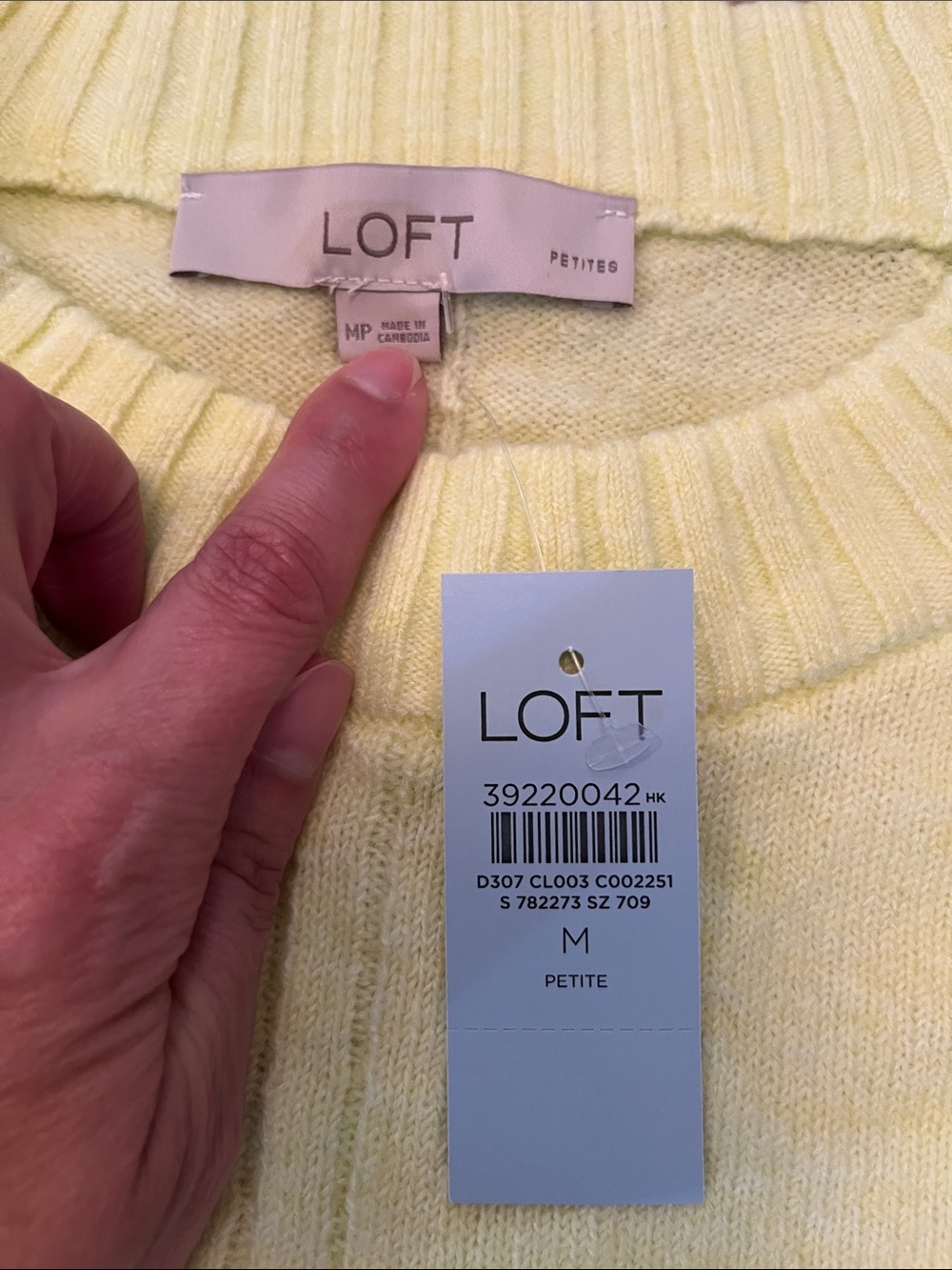LOFT Seamed Raglan Sweater - Picture 3 of 4